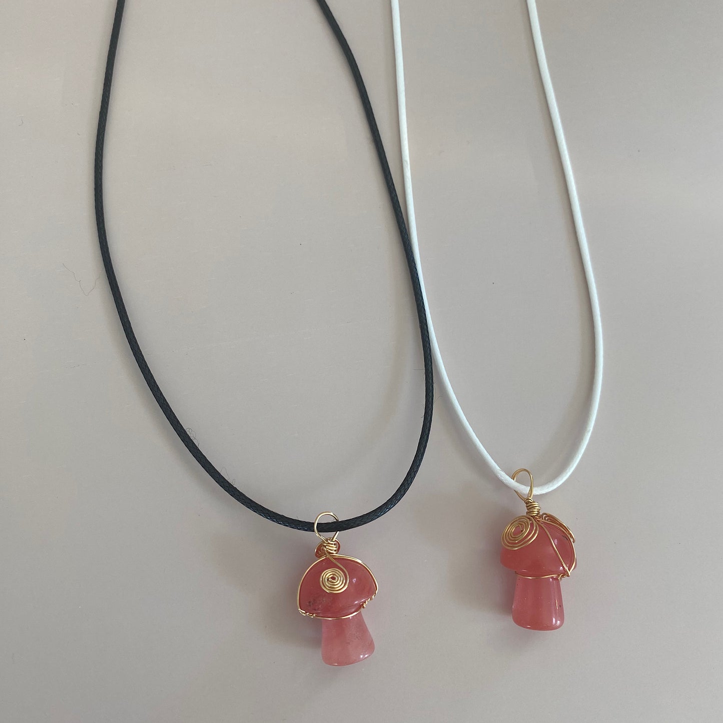 His & Hers/Friendship Matching Mushroom Necklaces