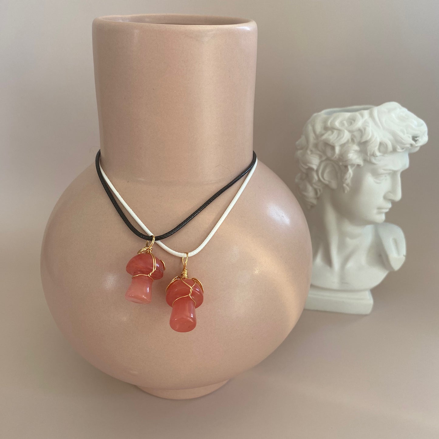 His & Hers/Friendship Matching Mushroom Necklaces