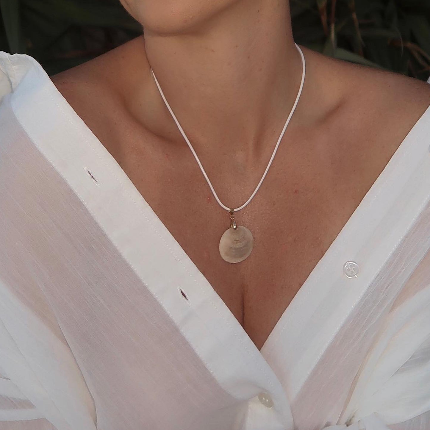 'Elaina' Natural Seashell Handmade Necklace